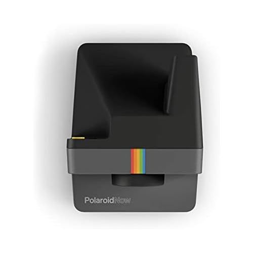 폴라로이드 Polaroid Originals Now Viewfinder i-Type Instant Camera (Black) Bundle w/Color & B&W Instant Film & Polaroid Accessory Kit (4 Items)