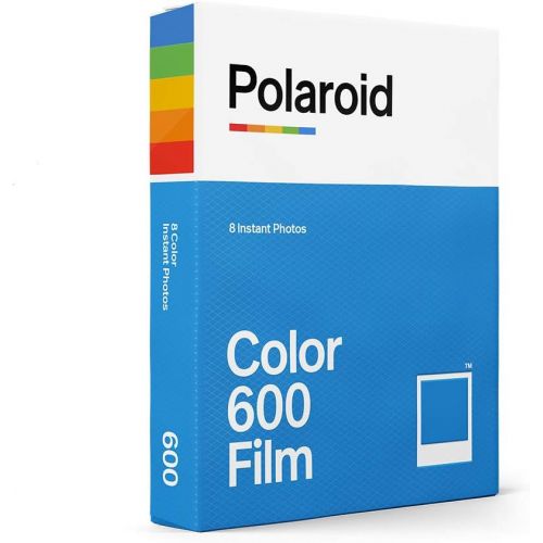 폴라로이드 Polaroid Color Film for 600 (8 Sheets) + Grey Album - Holds 32 Photos + Cloth