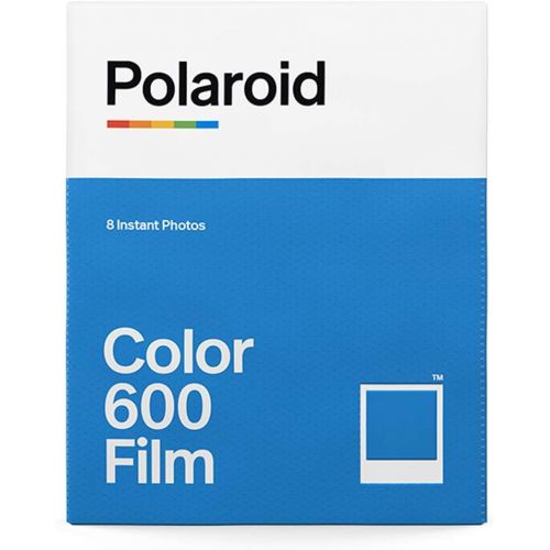 폴라로이드 Polaroid Color Film for 600 (8 Sheets) + Grey Album - Holds 32 Photos + Cloth