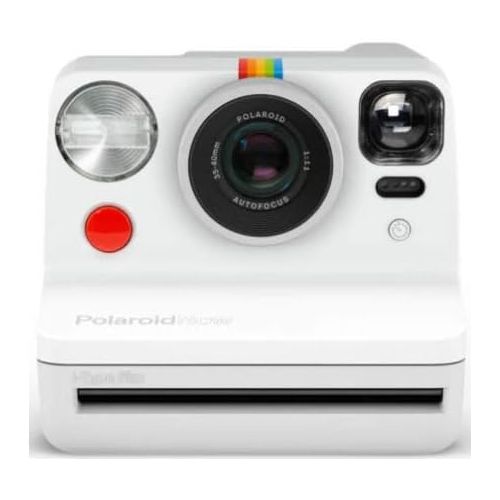 폴라로이드 Polaroid Originals Now Viewfinder i-Type Instant Camera (White) with i-Type Films and Accessory Bundle (3 Items)