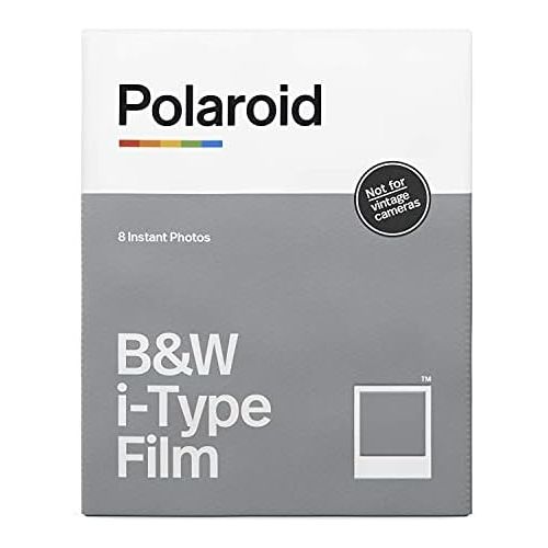 폴라로이드 Polaroid Originals Now Viewfinder i-Type Instant Camera (Black) Bundle w/Color & B&W Instant Film & Polaroid Accessory Kit (4 Items)