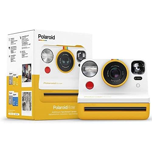 폴라로이드 Polaroid Now i-Type Instant Camera - Yellow + Polaroid Color Instant Film for i-Type - Double Pack + Grey Album + Neck Strap