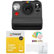 Polaroid Originals Now Viewfinder i-Type Instant Camera (Black) with i-Type Films and Accessory Bundle