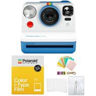 Polaroid Originals Now Viewfinder i-Type Instant Camera (Blue) with i-Type Films and Accessory Bundle (3 Items)