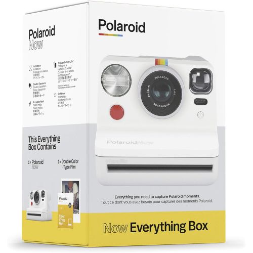 폴라로이드 Polaroid Originals Now i-Type Instant Camera (White) and Standard Color Instant Film Bundle (2 Items)