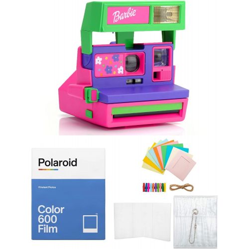 폴라로이드 Polaroid Originals Polaroid 600 Barbie Throwback Instant Camera w/ Color 600 Film & Accessory Bundle