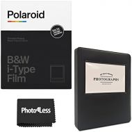 Polaroid B&W i-Type Instant Film ? Black Frame Edition 8 Exposures + Black Album Holds 32 Photos