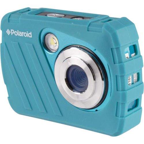 폴라로이드 Polaroid IS048 Waterproof Instant Sharing 16 MP Digital Portable Handheld Action Camera, Teal