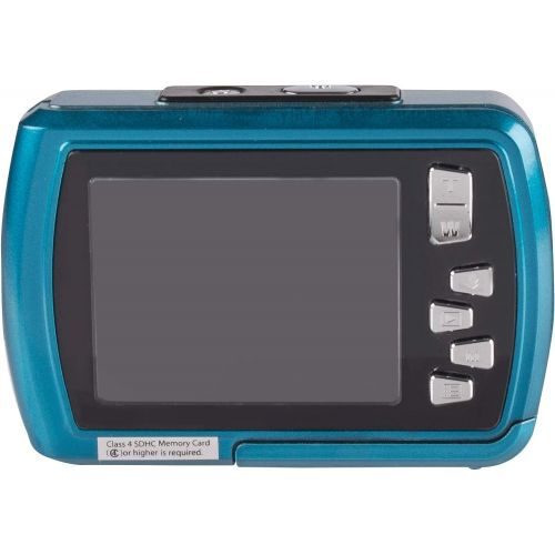 폴라로이드 Polaroid IS048 Waterproof Instant Sharing 16 MP Digital Portable Handheld Action Camera, Teal