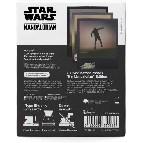 폴라로이드 [아마존베스트]Polaroid Originals i-Type Color Film - Star Wars The Mandalorian Edition (8 Photos) (6020)