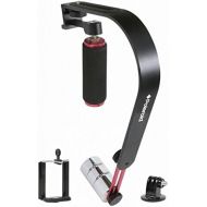 Polaroid Steady Video Action Stabilizer System For GoPro, Smartphones, Small SLRs, Cameras & Camcorders - Includes Tripod, GoPro, Smartphone Mounts