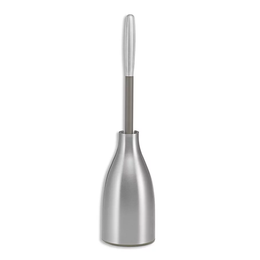  Polder Toilet Brush and Caddy in Brushed Stainless Steel