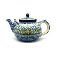 Polish Pottery Gallery Polish Pottery Teapot - 1 3/4 qt. - Blue Bells