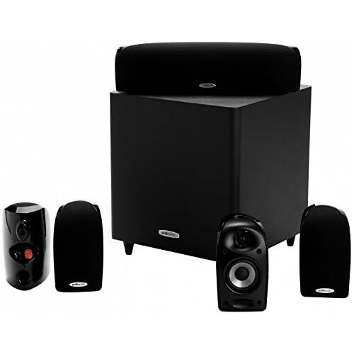  [아마존베스트]Polk Audio Blackstone TL1600 Compact Home Theater System | Total 6 Items - 4 TL1 Satellite Speakers, 1 Center Channel & an 8 Powered Subwoofer | Bass Port | Detachable Grilles Incl