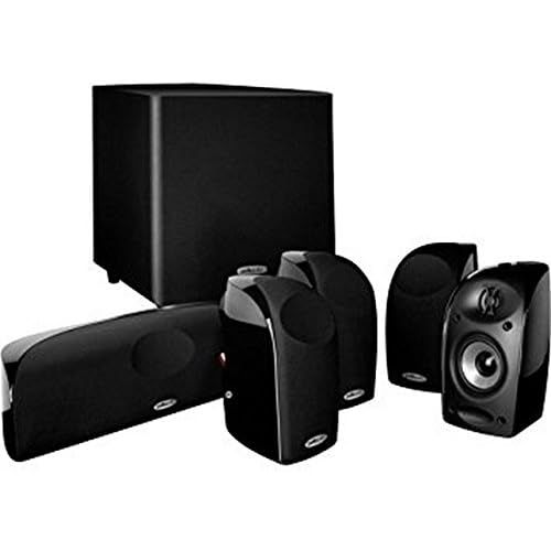  [아마존베스트]Polk Audio Blackstone TL1600 Compact Home Theater System | Total 6 Items - 4 TL1 Satellite Speakers, 1 Center Channel & an 8 Powered Subwoofer | Bass Port | Detachable Grilles Incl