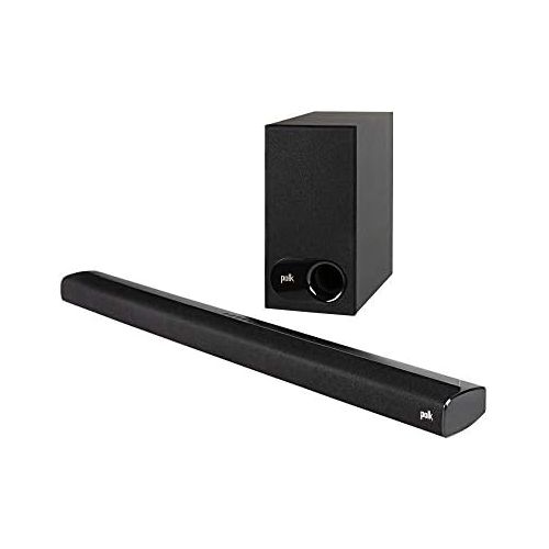  [아마존베스트]Polk Audio Signa S2 Ultra-Slim Universal TV Sound Bar with Wireless Subwoofer, Bluetooth Enabled Music Streaming, Black