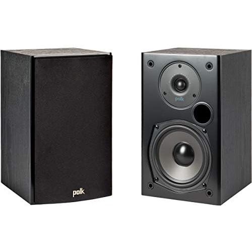  [아마존베스트]Polk Audio T15 100 Watt Home Theater Bookshelf Speakers (Pair) - Premium Sound at a Great Value | Dolby and DTS Surround | Wall-Mountable