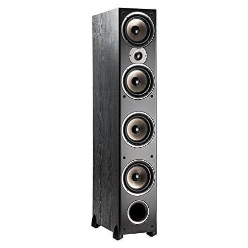  [아마존베스트]Polk Audio Monitor 70 Series II Floorstanding Speaker - Bestseller for Home Audio | Big Sound, | Incredible Value | 1 (1-inch) Tweeter and 4 (6.5-inch) Woofers | Black, Single