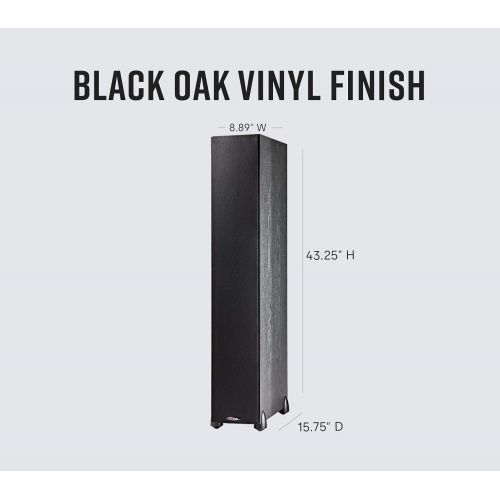  [아마존베스트]Polk Audio Monitor 70 Series II Floorstanding Speaker - Bestseller for Home Audio | Big Sound, | Incredible Value | 1 (1-inch) Tweeter and 4 (6.5-inch) Woofers | Black, Single