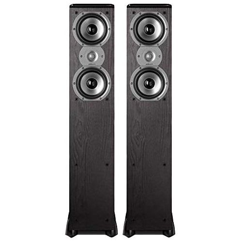  [아마존베스트]Polk Audio TSi300 3-Way Tower Speaker with Two 5-1/4 Drivers - Pair (Black)
