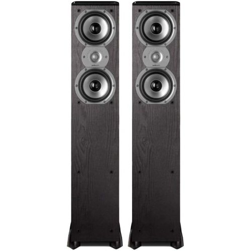  [아마존베스트]Polk Audio TSi300 3-Way Tower Speaker with Two 5-1/4 Drivers - Pair (Black)