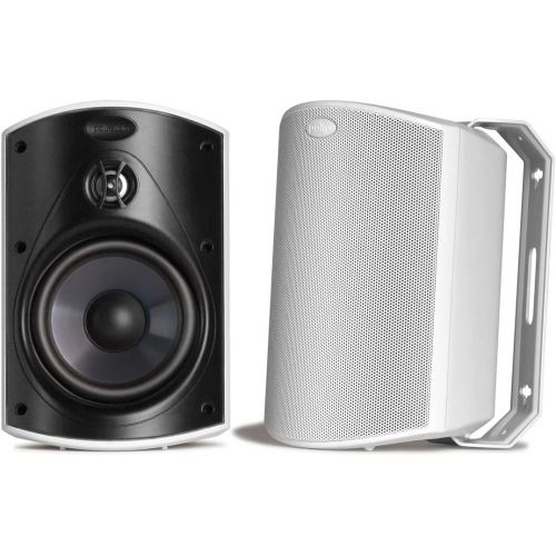  [아마존베스트]Polk Audio Atrium 5 Outdoor Speakers with Powerful Bass (Pair, White) - All-Weather Durability | Broad Sound Coverage | Speed-Lock Mounting System