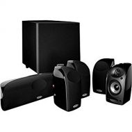 Polk Audio Blackstone TL1600 Compact Home Theater System | Total 6 Items - 4 TL1 Satellite Speakers, 1 Center Channel & an 8 Powered Subwoofer | Bass Port | Detachable Grilles Incl