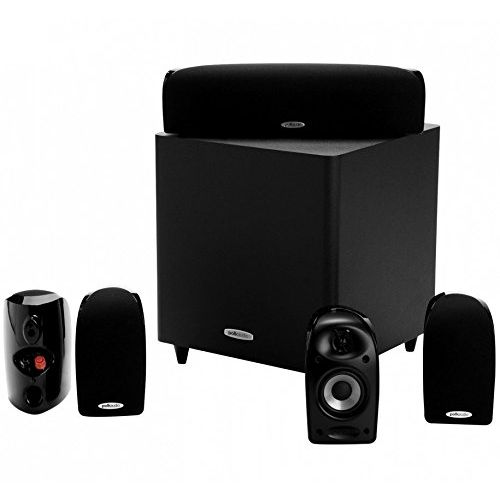  Polk Audio Blackstone TL1600 Compact Home Theater System | Total 6 Items - 4 TL1 Satellite Speakers, 1 Center Channel & an 8 Powered Subwoofer | Bass Port | Detachable Grilles Incl