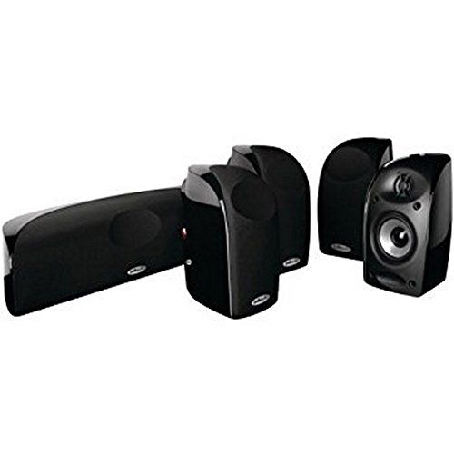  Polk Audio Blackstone TL1600 Compact Home Theater System | Total 6 Items - 4 TL1 Satellite Speakers, 1 Center Channel & an 8 Powered Subwoofer | Bass Port | Detachable Grilles Incl