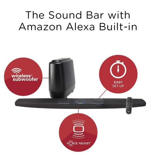  Polk Audio Command Sound Bar with Hands-free Amazon Alexa Voice Control (New Update with Multi-Room Music Built-In), 4K HDMI, and Fire TV Compatible for Your Home Theater