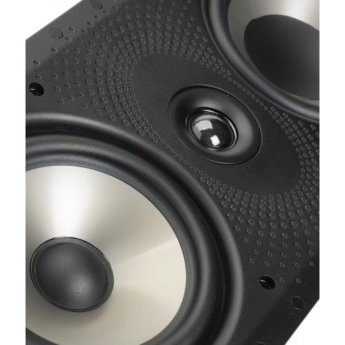  Polk Audio 265-RT 3-way In-Wall Speaker - The Vanishing Series | Easily Fits in Ceiling/Wall | High-Performance Audio - Use in Front, Rear or as Surrounds | With Power Port & Paint