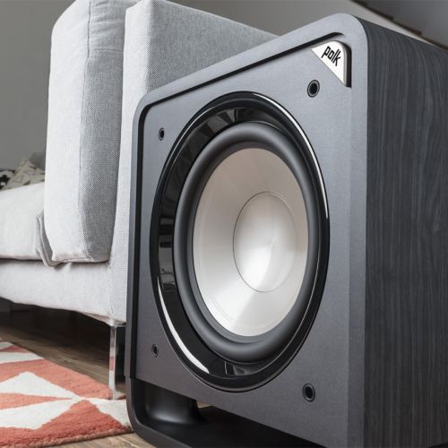  Polk Audio HTS 12 Powered Subwoofer with Power Port Technology | 12” Woofer, up to 400W Amp | For the Ultimate Home Theater Experience | Modern Sub that Fits in any Setting | Washe