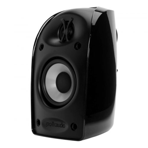  Polk Audio Blackstone TL1 Satellite Speaker (Single, Black) | PowerPort Technology | Hi-Gloss Blackstone Finish | Compact Size, Crisp Sound | Pair with TL Series for Complete Home