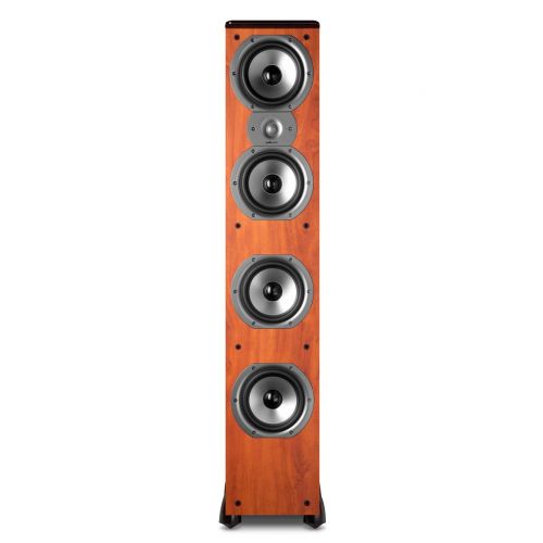  Polk Audio TSi500 High Performance Tower Speakers with Four 6-1/2 Drivers - Pair (Cherry)