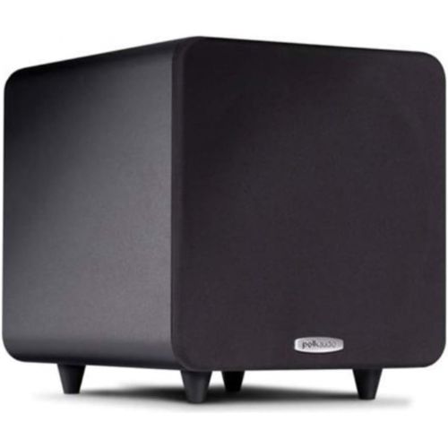  Polk Audio PSW111 8 Powered Subwoofer - Power Port Technology Up to 300 Watt Amp Big Bass in Compact Size Easy Setup with Home Theater Systems Black