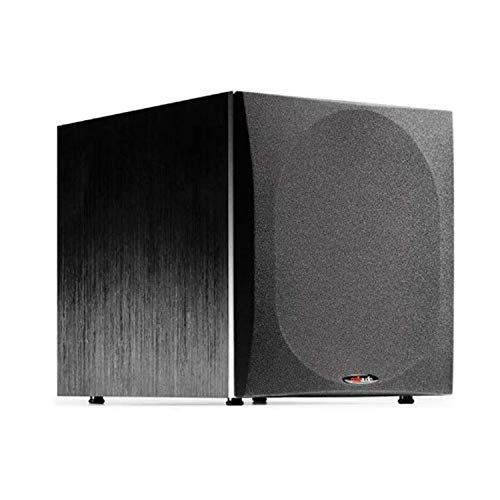  Polk Audio PSW505 12 Powered Subwoofer - Deep Bass Impact & Distortion-Free Sound, Up to 460 Watts, Easy Integration with Home Theater Systems, BLACK