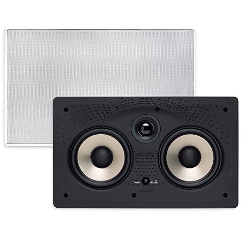  Polk Audio 255c-RT In-Wall Center Channel Speaker (2) 5.25 Drivers - The Vanishing Series Easily Fits into The Wall Power Port Paintable Grille Black, White