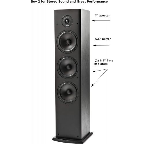  Polk Audio T Series 5 Channel Home Theater Bundle Includes Two (2) T15 Bookshelf, One (1) T30 Center Channel & Two (2) T50 Tower Speakers Premium Sound at a Great Value Dolby and D