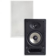 Polk Audio 65-RT In-Wall Speaker (1) 6.5 driver - The Vanishing Series with Premium Sound Power Port & Paintable Grille White