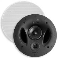 Polk Audio 70-RT 3-Way In-Ceiling Speaker (2.5” Driver, 7” Sub) - The Vanishing Series Power Port Paintable Grille Dual Band-Pass Bass Ports White