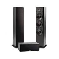 Polk Audio T Series 3 Channel Home Theater Bundle Includes One (1) T30 Center Channel & Two (2) T50 Tower Speakers Dolby and DTS Surround