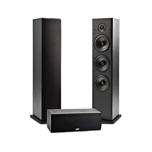  Polk Audio T Series 3 Channel Home Theater Bundle Includes One (1) T30 Center Channel & Two (2) T50 Tower Speakers Dolby and DTS Surround