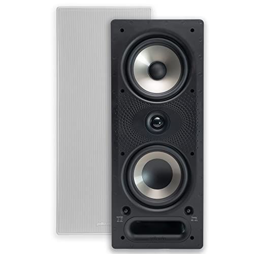  Polk Audio 265-RT 3-way In-Wall Speaker - The Vanishing Series Easily Fits in Ceiling/Wall High-Performance Audio - Use in Front, Rear or as Surrounds With Power Port & Paintable G