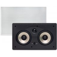 Polk Audio 255c-RT In-Wall Center Channel Speaker (2) 5.25 Drivers - The Vanishing Series Easily Fits into the Wall Power Port Paintable Grille Black, White