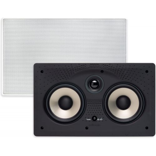  Polk Audio 255c-RT In-Wall Center Channel Speaker (2) 5.25 Drivers - The Vanishing Series Easily Fits into the Wall Power Port Paintable Grille Black, White