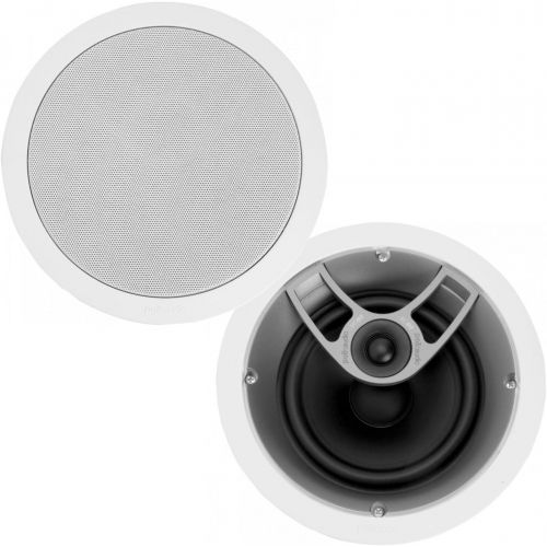  [아마존베스트]Polk Audio MC60 2-Way in-Ceiling 6.5 Speaker (Single) | Dynamic Built-in Audio | Perfect for Humid Indoor/Enclosed Areas | Bathrooms, Kitchens, Patios White