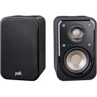 Polk Audio Signature Series S10 Bookshelf Speakers (Pair, Black) ? 4” Driver, Surround Sound, Power Port Technology, Detachable Magnetic Grille (Discontinued by Manufacturer)