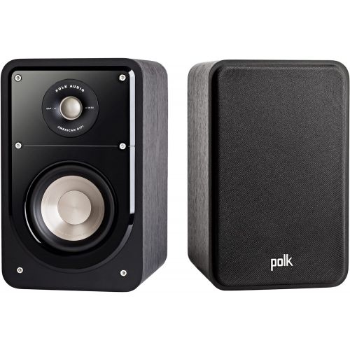  Polk Audio Signature Series S15 Bookshelf Speakers (Pair, Black) ? 5.25” Driver, Surround Sound, Power Port Technology, Detachable Magnetic Grille (Discontinued by Manufacturer)