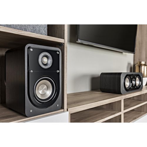  Polk Audio Signature Series S15 Bookshelf Speakers (Pair, Black) ? 5.25” Driver, Surround Sound, Power Port Technology, Detachable Magnetic Grille (Discontinued by Manufacturer)