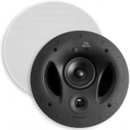 Polk Audio 70-RT 3-Way In-Ceiling Speaker (2.5” Driver, 7” Sub) - The Vanishing Series Power Port Paintable Grille Dual Band-Pass Bass Ports White